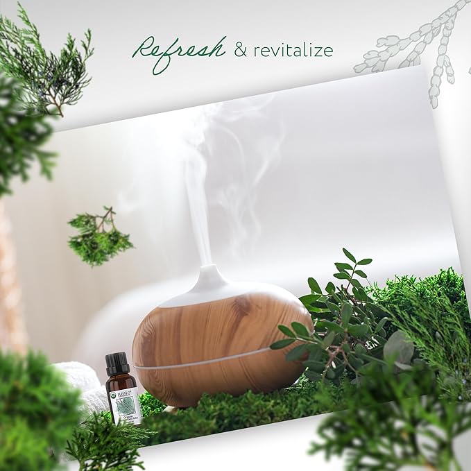 HBNO California Bottled Organic Cedarwood Essential Oil 1 fl oz (30ml) - USDA Certified Organic Cedarwood Essential Oil for Aromatherapy, Soap Making, DIY, Fragrances, Diffuser-Velvo Beauty
