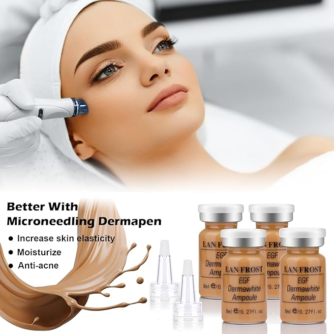 BB Facial Glow Serum Starter Kit Hyaluronic Acid Essence Foundation Skin Care Kit 0.27oz 12 Vials, Combined With Niacinamide and Peptides To Brighten Skin Tone Anti-Aging Foundation Light Rose-Velvo Beauty