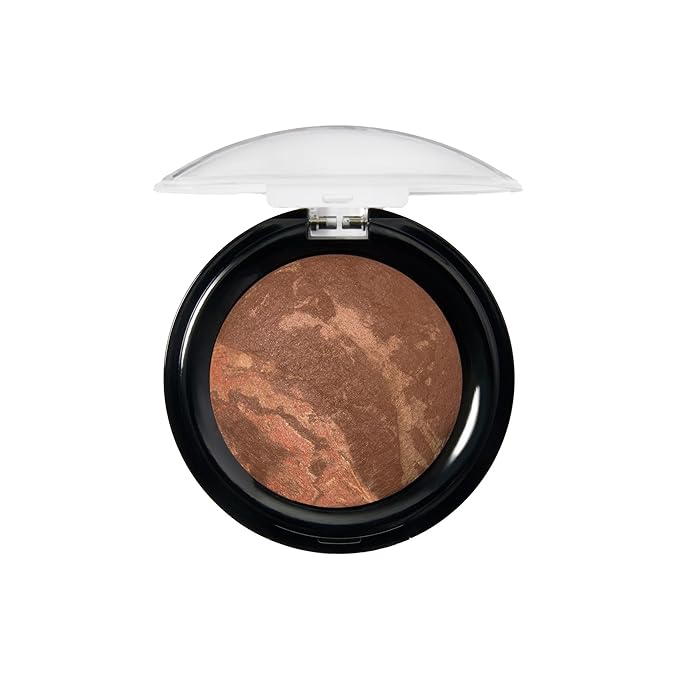 LAURA GELLER NEW YORK Award-Winning Baked Balance-n-Brighten To Go Travel Size Color Correcting Powder Foundation - Deep - Buildable Light to Medium Coverage - Demi-Matte Natural-Velvo Beauty