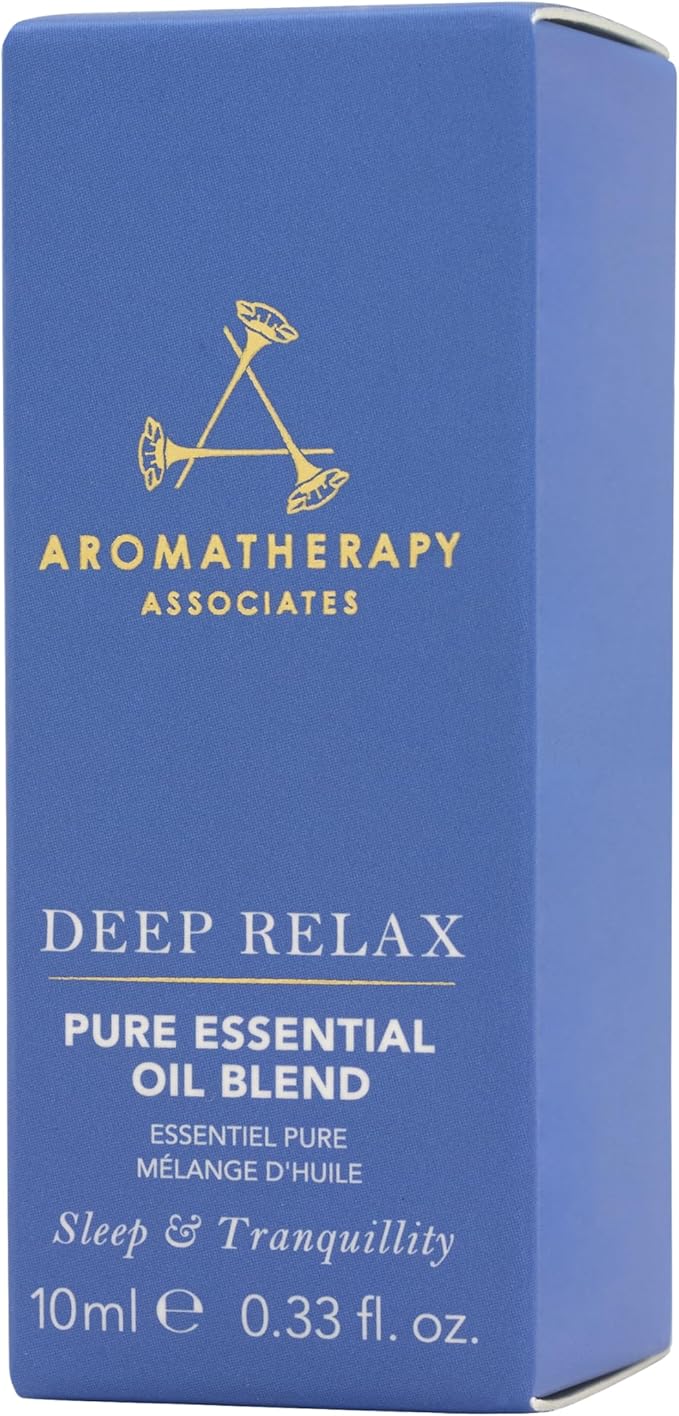 Aromatherapy Associates Deep Relax Pure Essential Oil Blend. Premium Undiluted Blend. Hand-Crafted with Vetivert, Chamomile and Sandalwood (0.33 fl oz)-Velvo Beauty