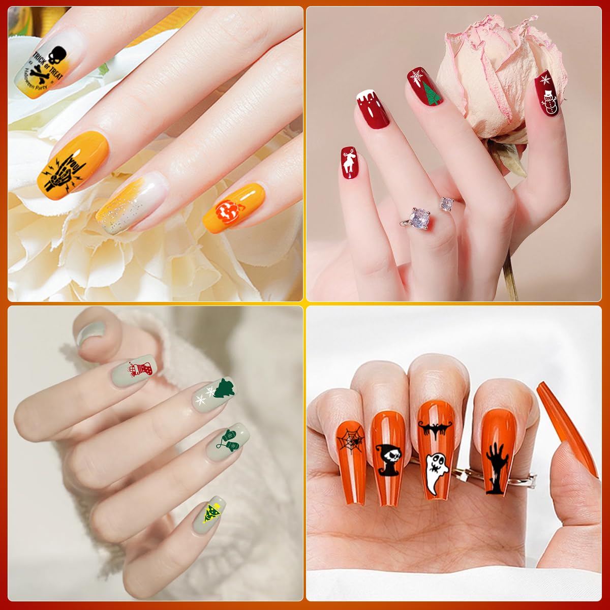 Biutee Nail Stamping Plate Set 12Pcs Nail Art Stamping Plates Nail Stamping Kit Nail Stamper Kit Flower Leaves Animal Lace Star Halloween Christmas Design Nail Stamp Plate-Velvo Beauty