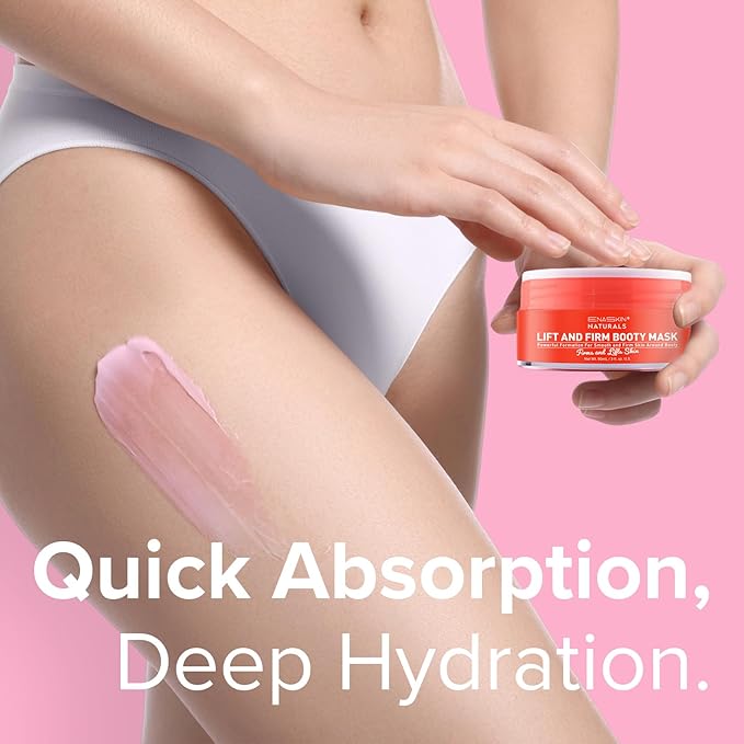 Enaskin Naturals Anti Cellulite Cream: Skin Firming and Tightening Lotion for Booty, Legs & Belly - Lifting Body Mask for Women Loose Skin, Lift & Firm Moisturizing Bum Bum Care-Velvo Beauty