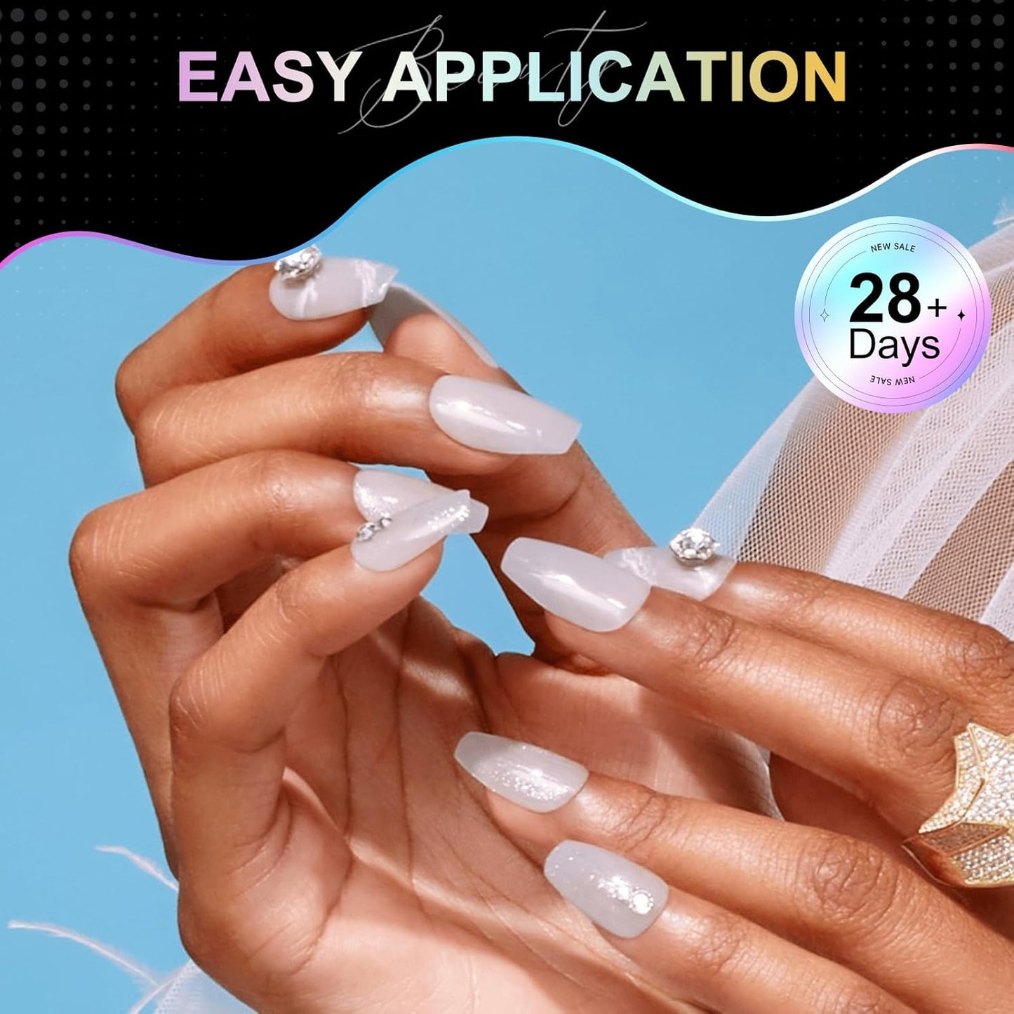Coffin Nail Tips Medium Coffin Soft Gel Nail Tips 240Pcs Acrylic Full Cover Pre-Shape Nails Tips Half Matte Clear Press on Nails for Nail Extension Manicure Home DIY Salon 12 Sizes Gelly False Nails-Velvo Beauty