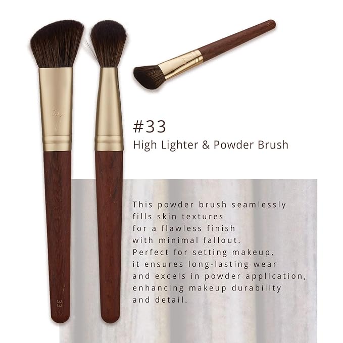 [SOO ADOR] BY MAENG #33 Highlighter & Powder Brush - Multi-Functional Brush for Flawless Highlighting and Setting | Designed by K-Pop Makeup Artist Maeng | Makeup Brush Powder Brush-Velvo Beauty