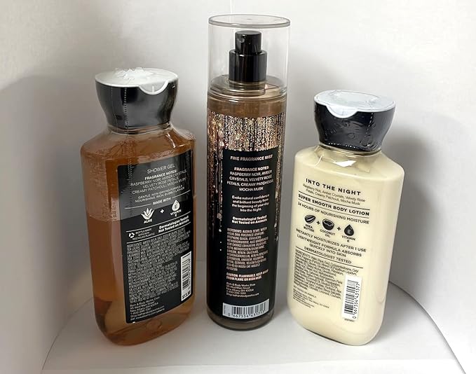 Into the Night - 3 pc Bundle - Daily Trio - Shower Gel, Fine Fragrance Mist & Super Smooth Body Lotion-Velvo Beauty