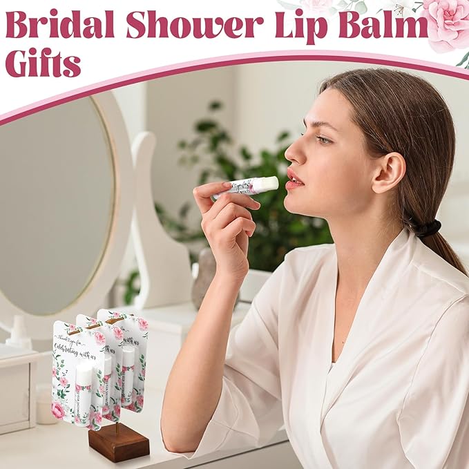 30 Pack Thank You Gift Lip Balm Bulk Bridal Shower Favors Bridal Shower Favor Lip Care Set Bachelorette Party Favors Baby Shower Favor Thank You Appreciation Gift for Guest Basket Gift Stuffer-Velvo Beauty