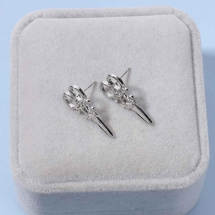 Punk Scissors Stud Earrings Gold Barber Earrings Minimalist Petite Earrings Personalized Earrings for Women and Girls Hair Stylist Gifts-Velvo Beauty