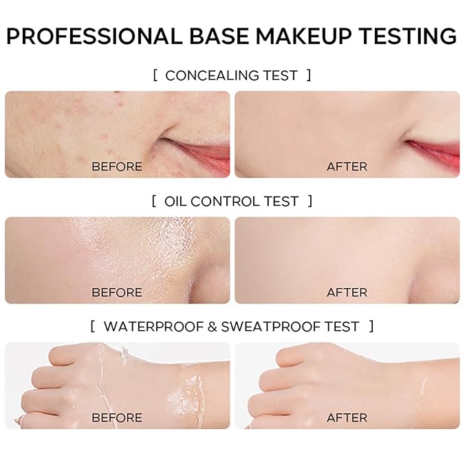 CC Cream Tinted Moisturizer with SPF 15, Color Correcting CC Cream, Even Skin Tone, Cover Blemish, Lightweight Hydrating Matte CC Cream, Long Lasting Waterproof CC Cream Foundation(Natural)-Velvo Beauty