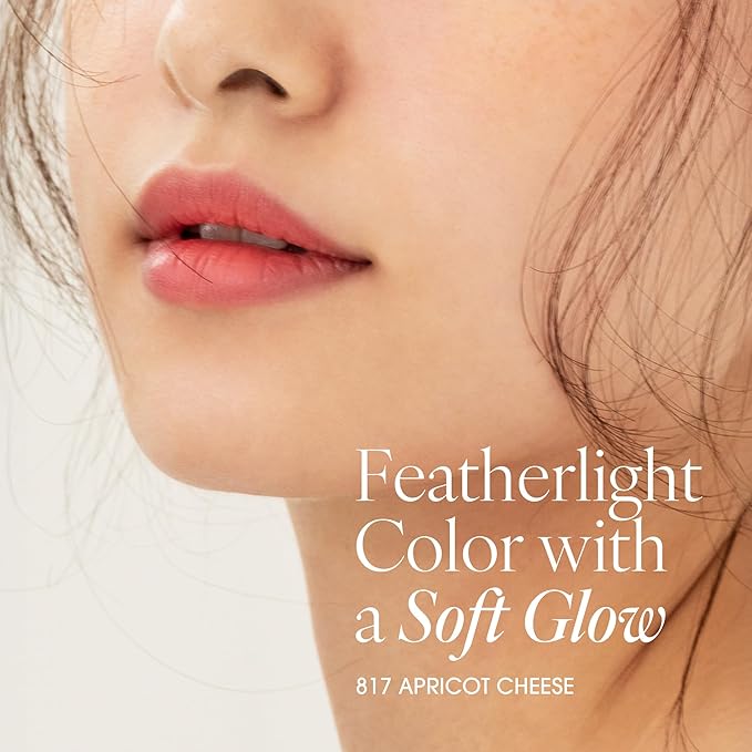 AIR LIPS 817 APRICOT CHEESE, Lip & Cheek, Natural Soft Matte Finish & Buildable, Airy Formula (1.2g, 0.003 oz.)-Velvo Beauty
