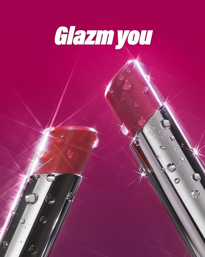 ATHE Glazm Lipbalm Stick - Vegan Glow Korean Lip Balm - Plumping, Volumizing & Highly Pigmented Lipstick - Soft Melting, Buildable Formula - Plant-Derived, Cruelty-Free, 0.12oz. (00 Thrilling)-Velvo Beauty