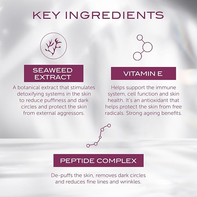 111SKIN Cryo De-Puffing Eye Mask, Hydrating Under Eye Patches for Puffy Eyes & Dark Circles with Seaweed Extract, Vit E & Peptide Complex, Nourishing Formula for Fine Lines & Puffiness, 8 Pairs, Blue-Velvo Beauty