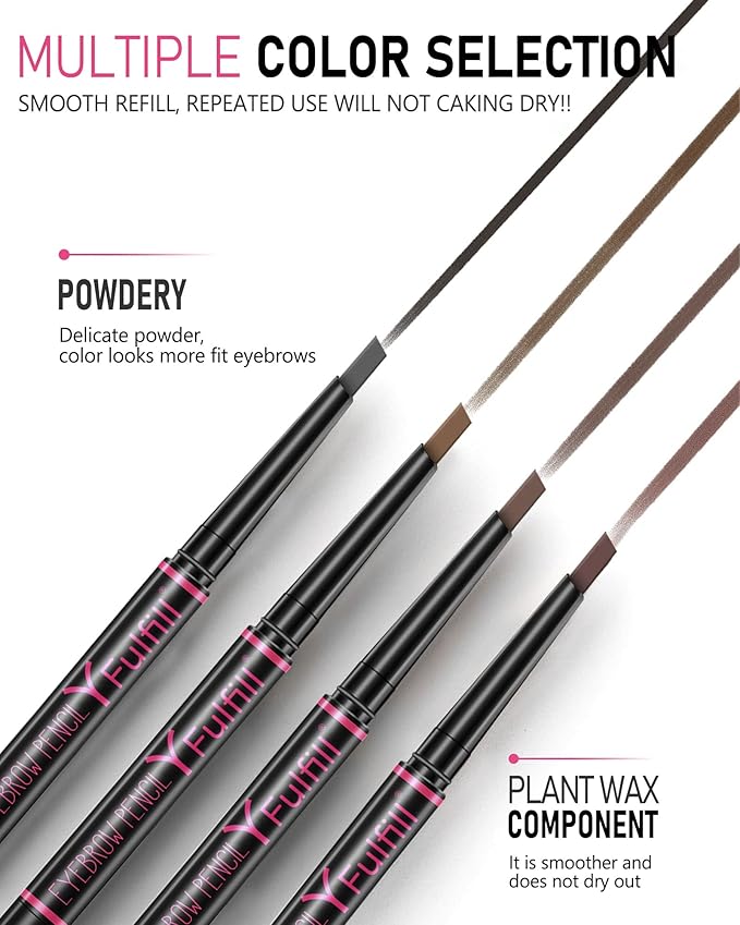 Eye Brow Pencils for Women - Waterproof Brown Eyebrow Pencil with Brush, Filler for Blondes-Velvo Beauty