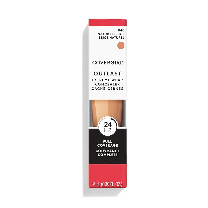 COVERGIRL Outlast Extreme Wear Concealer, Natural Beige 840-Velvo Beauty