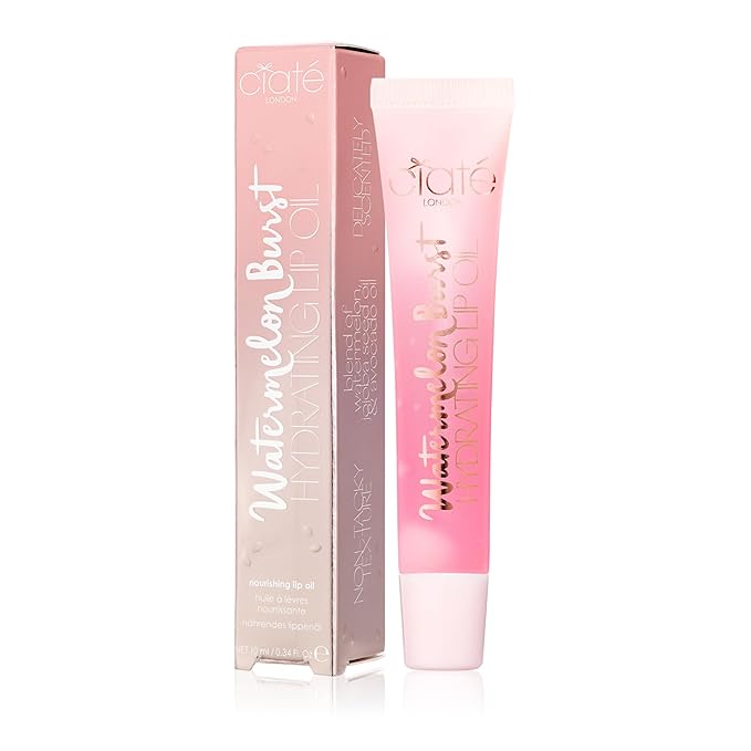 Ciaté London Watermelon Burst Hydrating Lip Oil,Nourishing, Natural Glossy Finish-Velvo Beauty