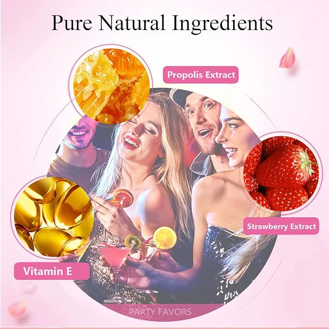 Bee Lip Balm Honey Pot, Strawberry & Honey Moisturizing Propolis Lip Mask, Hydrating & Prevention Dry and Cracked Lip Scrubs Exfoliator, Reduces Lip Lines (2PCS Pink)-Velvo Beauty