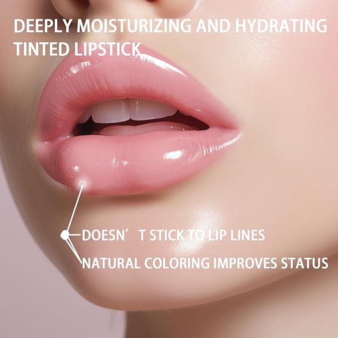 Hydrating Tined Lip Blams - Moisturizing High Pigmented Lip Blam Stick Care Plumping Glossy Finish for Dry Lips for Women-Velvo Beauty