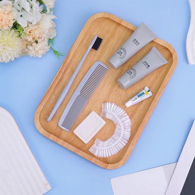 Hygiene Kit, Hygiene Kit Bulk, Travel Hygiene Kit With Toothbrush, Toothpaste, Comb, Shampoo, Shower Gel, Shower Cap And Soap, Individually Packed, Suitable For Hotel, Home, Travel (12 sets)-Velvo Beauty