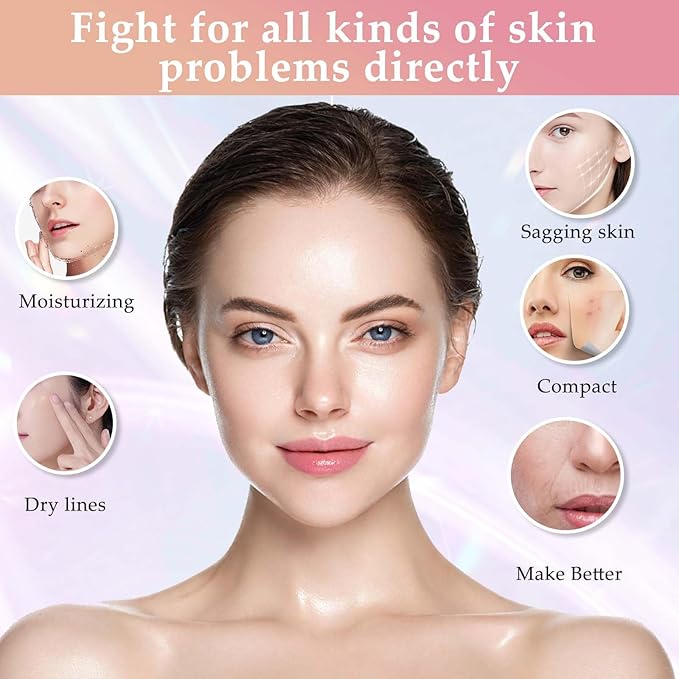 7 Colors Facial and Neck Massager,Lymphatic Contour Face Massager for Womens Skin Care- Rejuvenation- Lifting- Toning- Glow Boost-Tightening and Smooth (Black)-Velvo Beauty