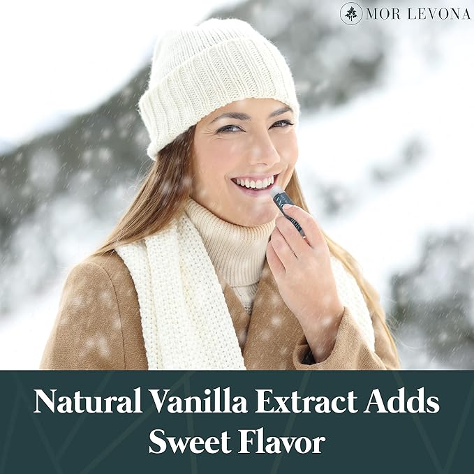 Organic Hemp Lip Balm - USDA Certified Organic All Natural Lip Balm - Hemp Lip Moisturizer Soothes, Hydrates, Nourishes, and Protects Dry, Chapped Lips - Natural Vanilla Flavor (3-Pack)-Velvo Beauty