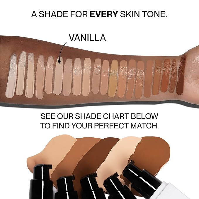 HIDE PREMIUM Liquid Foundation, Multi-Use Waterproof Foundation, Medium/Full Coverage Foundation, Shades for All Skin Types (See Shade Finder), Vanilla, 1 fl oz-Velvo Beauty