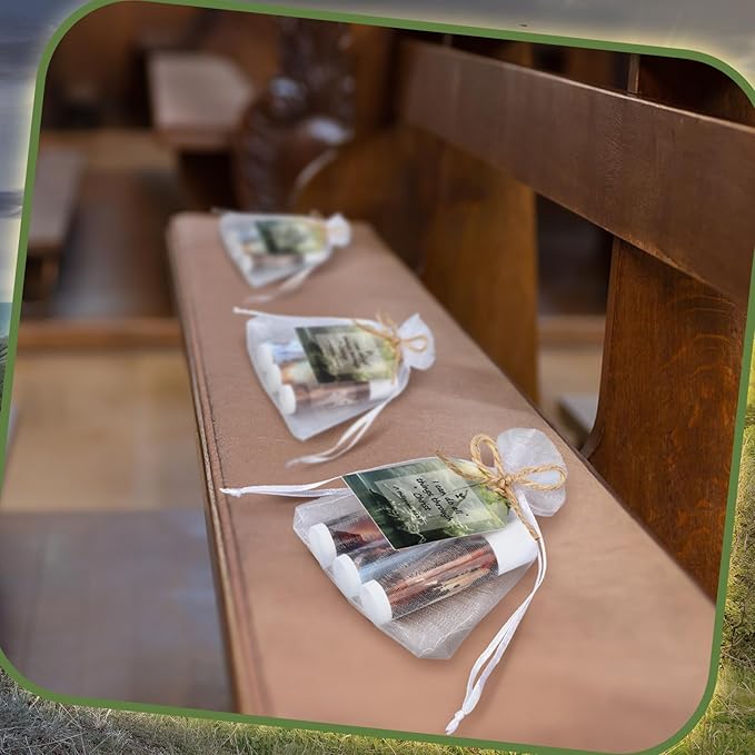 50 Sets Lip Balms Christian Gifts for Women Religious Scripture Bible Verse Inspirational Motivational Small Thank You Gifts for Church Sunday School Vanilla Flavor-Velvo Beauty