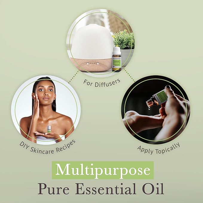 Pranarom USDA Certified Organic Lavender Essential Oil (15ml), 100% Pure Undiluted Therapeutic Grade from French Alps for Aromatherapy, Diffuser, Healthy Skin & Hair, Massage, Relaxation-Velvo Beauty