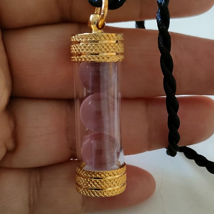 Thai Buddha Pendant Naga Eye Stone Pendant Color Pink Gem Men Women Energy Crystals for Healing and Protection Handmade Necklaces for Men-Velvo Beauty