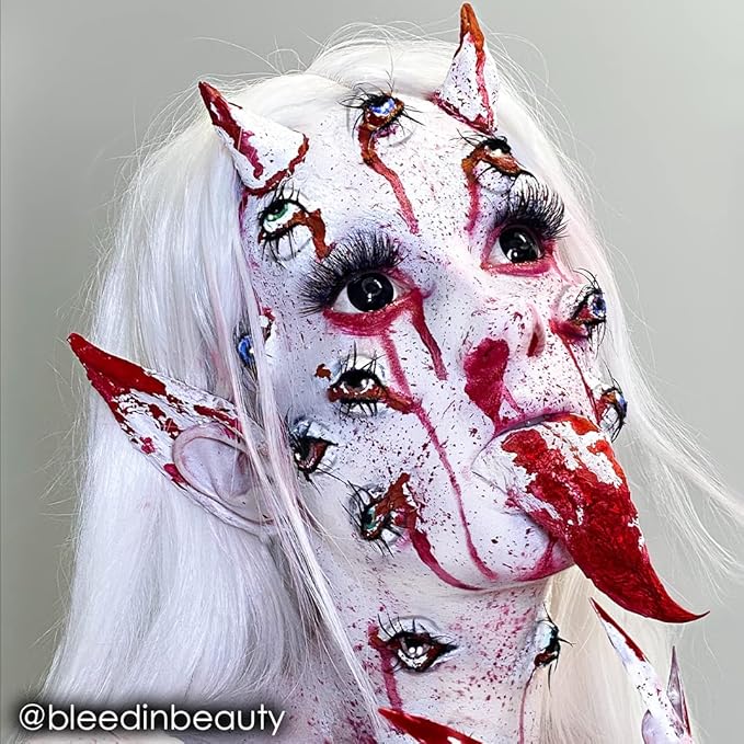 Mehron Makeup Paradise Makeup AQ Refill Size | Stage & Screen, Face & Body Painting, Beauty, Cosplay, and Halloween | Water Activated Face Paint, Body Paint, Cosplay Makeup .25 oz (7 ml) (White)-Velvo Beauty