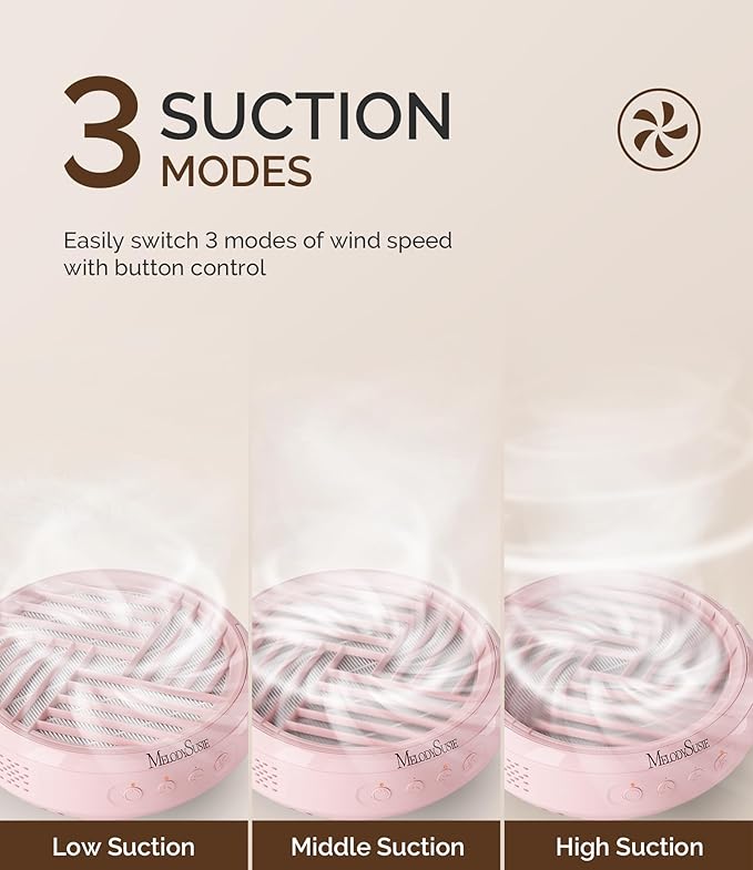 MelodySusie Cordless Nail Dust Collector,Compact Vacuum Fan Rechargeable Dust Collector with Reusable Filter,SProR Powerful Dust Suction Machine for Acrylic Gel Polish Manicure Pedicure at Salon&Home-Velvo Beauty