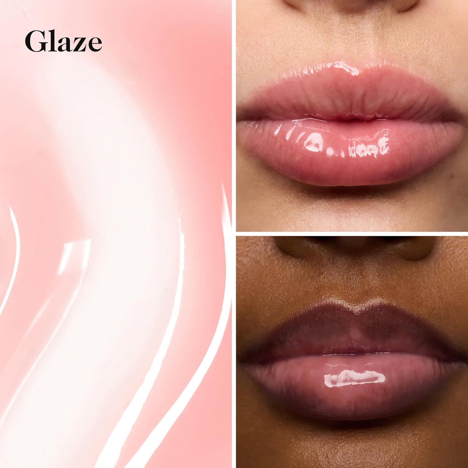 goop Beauty Hydra-Barrier Gel Gloss | Hydrating Lip Gloss to Moisturize & Plump Lips | Hyaluronic Acid & Vitamin E | Glaze - Palest Clear Pink | 0.13 oz-Velvo Beauty