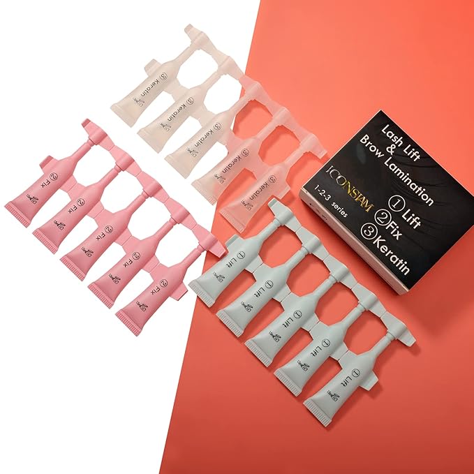Lash Lift Kit Eyebrow Perm Kit Perm&Setting Lotion Set | Disposable large capacity 1.5ml lotion tube for Lash Lift Kit & Eyebrow Lamination Fast Acting 3-Step Lifting, Fixing Lotions with-Velvo Beauty