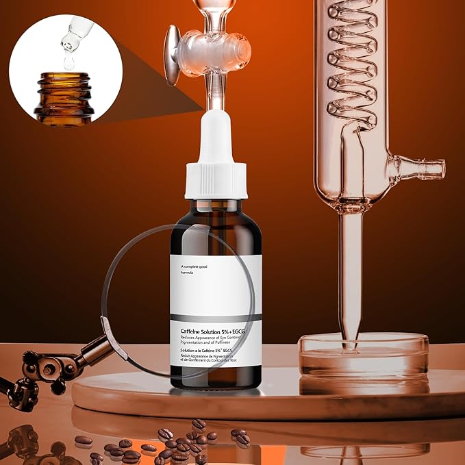 Caffeine Solution 5% + EGCG Eye Serum, 30ML Moisturizing Caffeine Eye Serum, Targets Dark Circles & Puffiness, Smooths Fine Lines-Velvo Beauty