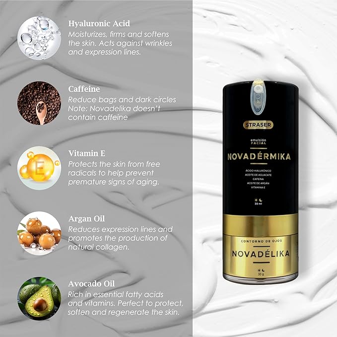 Novadérmika & Novadélika 2in1. Facial Emulsion and Eye Contour - Nourishes, Hydrates, Rejuvenates and leave your Skin with a Radiant Glow - Anti-aging - Cactus Blossom Fragrance.-Velvo Beauty