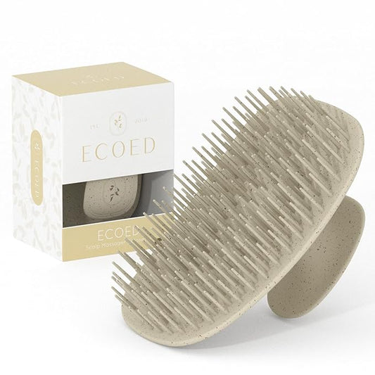 Scalp Massager Shampoo Brush,Scalp Scrubber for Dandruff Removal, Scalp Care Hair Brush Wet & Dry detangler for Men and Women. (Grey, 1pc- Soft for Short & Medium Hair)-Velvo Beauty