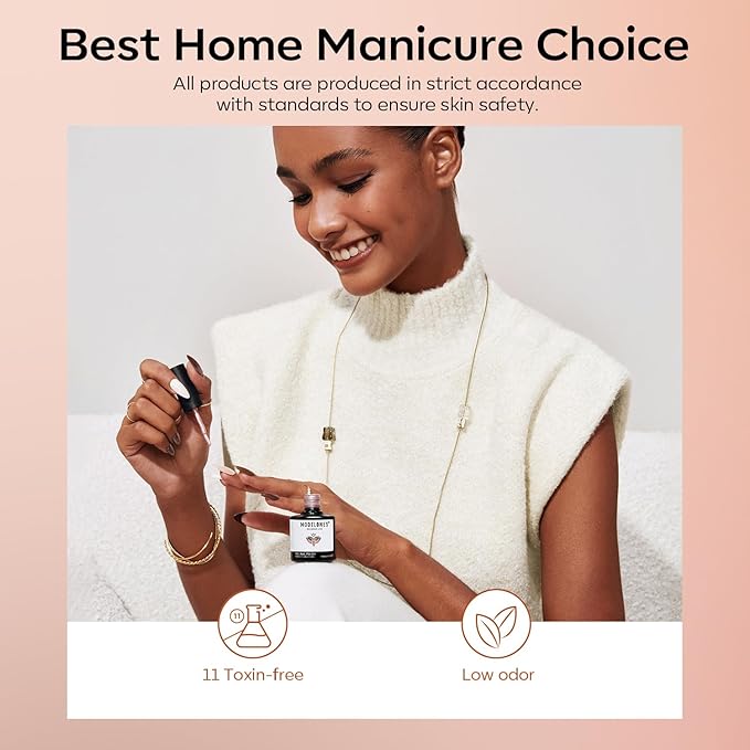 modelones Chameleon Gel Nail Polish Set, 6 Colors Fall Gel Polish Kit Nude Brown Glitter Shimmer Soak Off LED Nail Lamp Gel Nail Kit Home Gift DIY Salon For Women Girl-Velvo Beauty