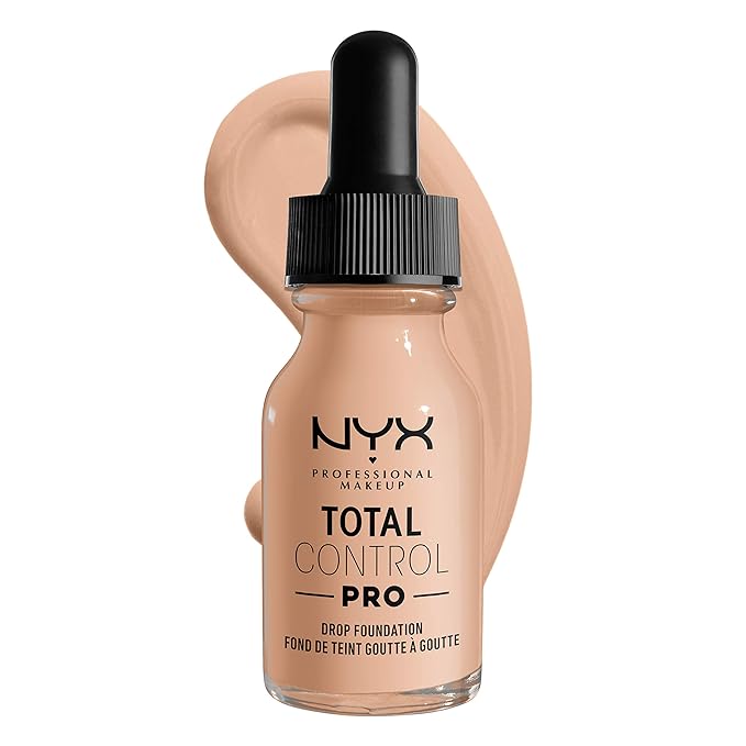 NYX PROFESSIONAL MAKEUP Total Control Pro Drop Foundation, Skin-True Buildable Coverage - Light-Velvo Beauty