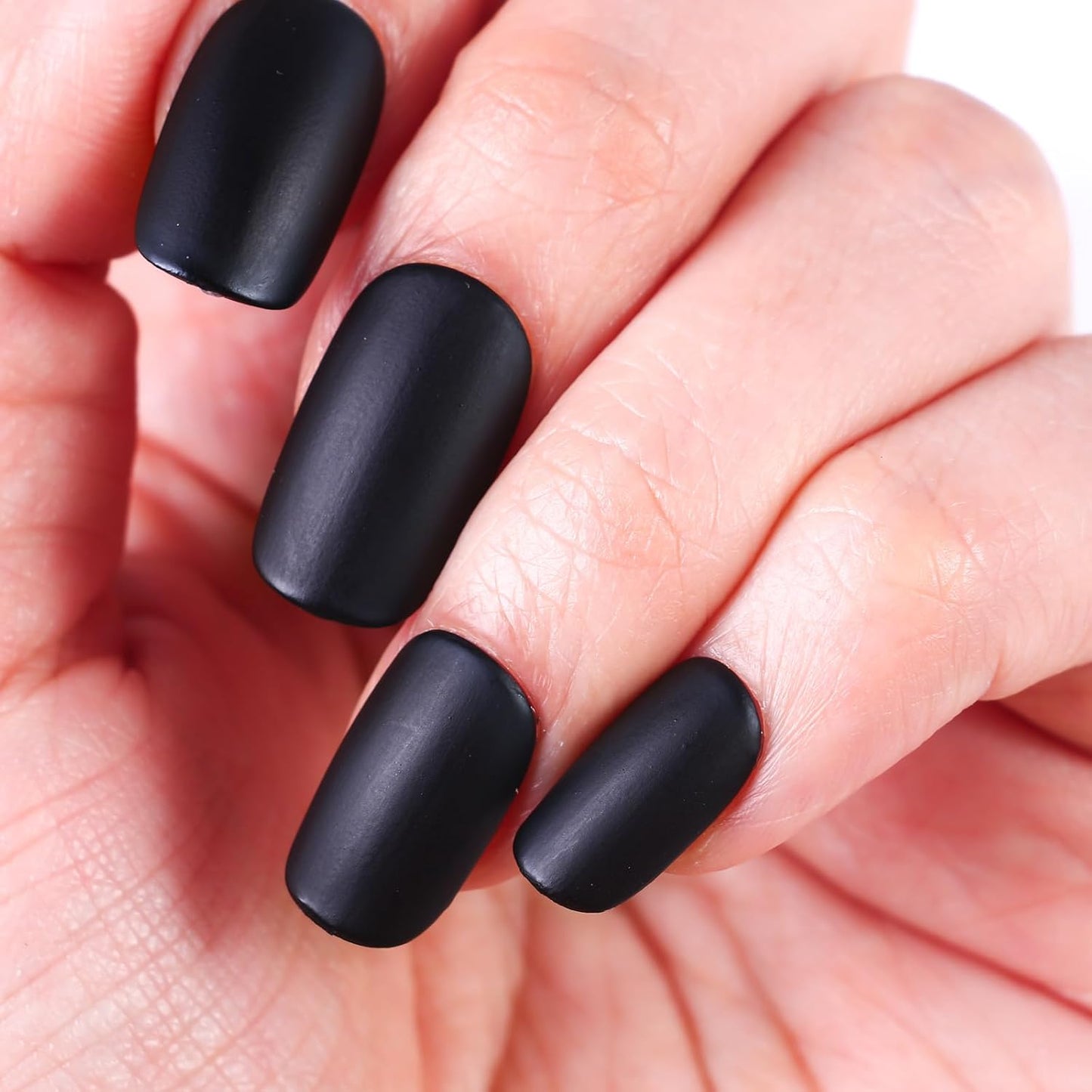 Matte Nail Polish Air Dry Nail Lacquer for Nail Art Varnish, Mist Effect Matte Finish Velvet Nail Polish, 0.35 fl oz (Piano Black-09, 10 ML)-Velvo Beauty