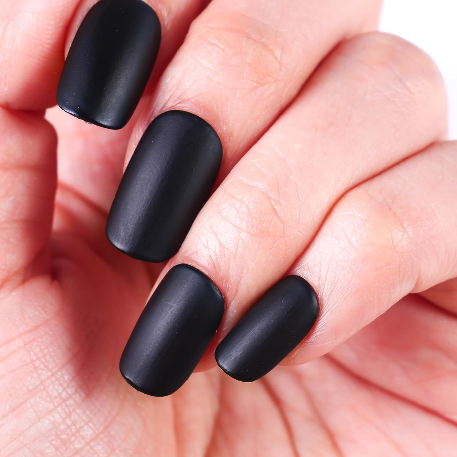 Matte Nail Polish Air Dry Nail Lacquer for Nail Art Varnish, Mist Effect Matte Finish Velvet Nail Polish, 0.35 fl oz (Piano Black-09, 10 ML)-Velvo Beauty