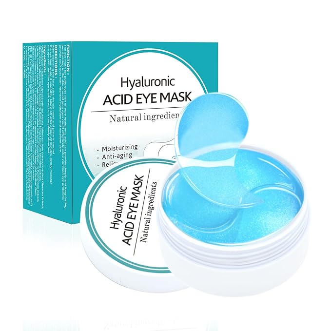 Under Eye Patches for Puffy Eyes: 60PCS Collagen Eye Gels Pads - Blue Hyaluronic Acid Under Eye Mask - Reduce Dark Circles & Bags - Skin Eye Care Products-Velvo Beauty
