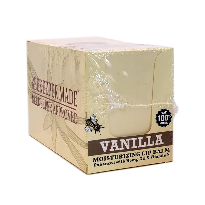 Beeswax Bulk Lip Balm, 40 Count | For Men, Women, and Children. Great for Gifts, Showers, & More (Vanilla)-Velvo Beauty