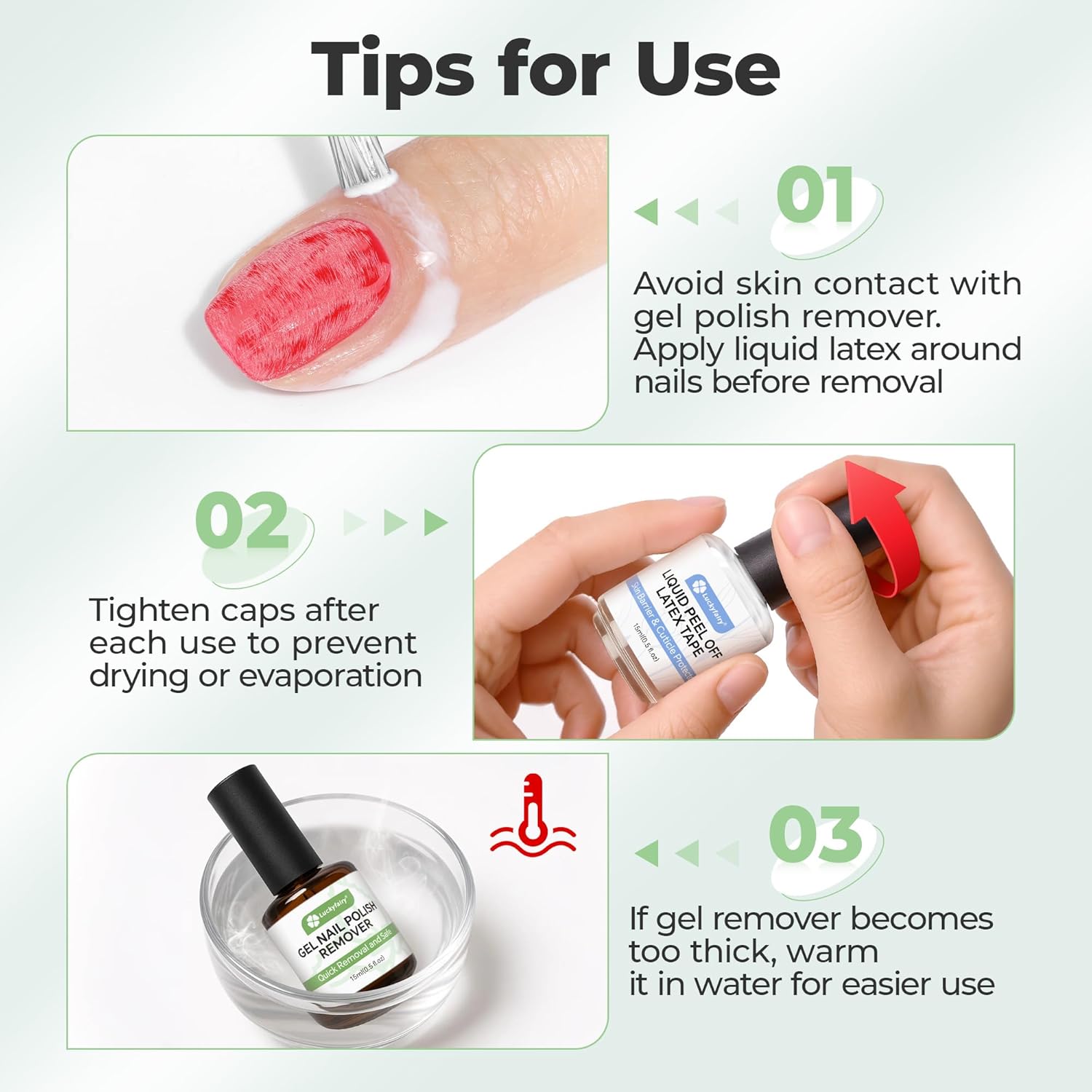 Gel Nail Polish Remover: 15ml Nail Polish Remover with Liquid Latex for Nails Peel off, Fast & Easy Remove Gel Polish in 2-5 Minutes, No Soaking or Wrapping, Cuticle Protectors-Velvo Beauty