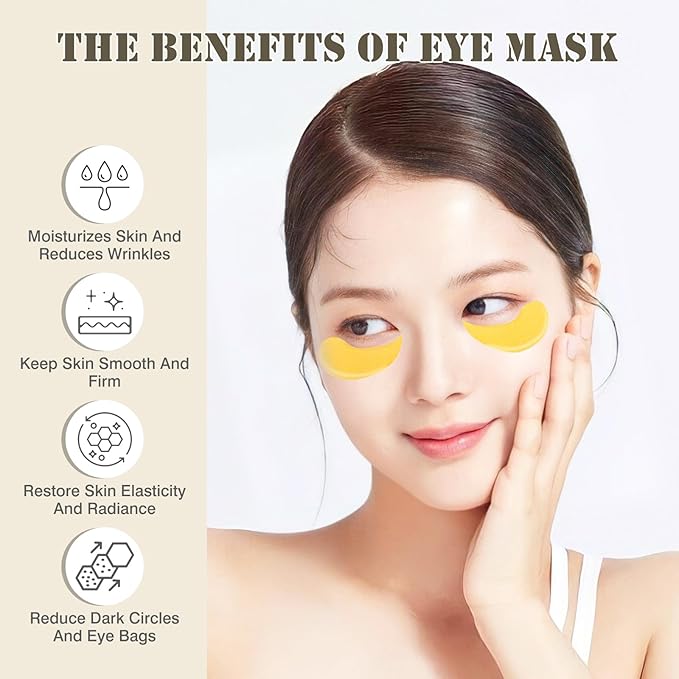 Under Eye Patches for Puffy Eyes and Dark Circles,60 Pcs Collagen Under Eye Mask Skin Care Products,Snail Mucin Eye Patches,Wrinkle Patches-Velvo Beauty