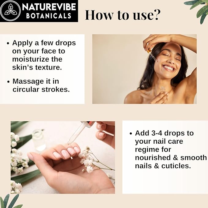 Naturevibe Botanicals Castor Rosemary Oil 32 Ounces | 100% Pure and Natural | Great for Skin Care and Hair Care-Velvo Beauty