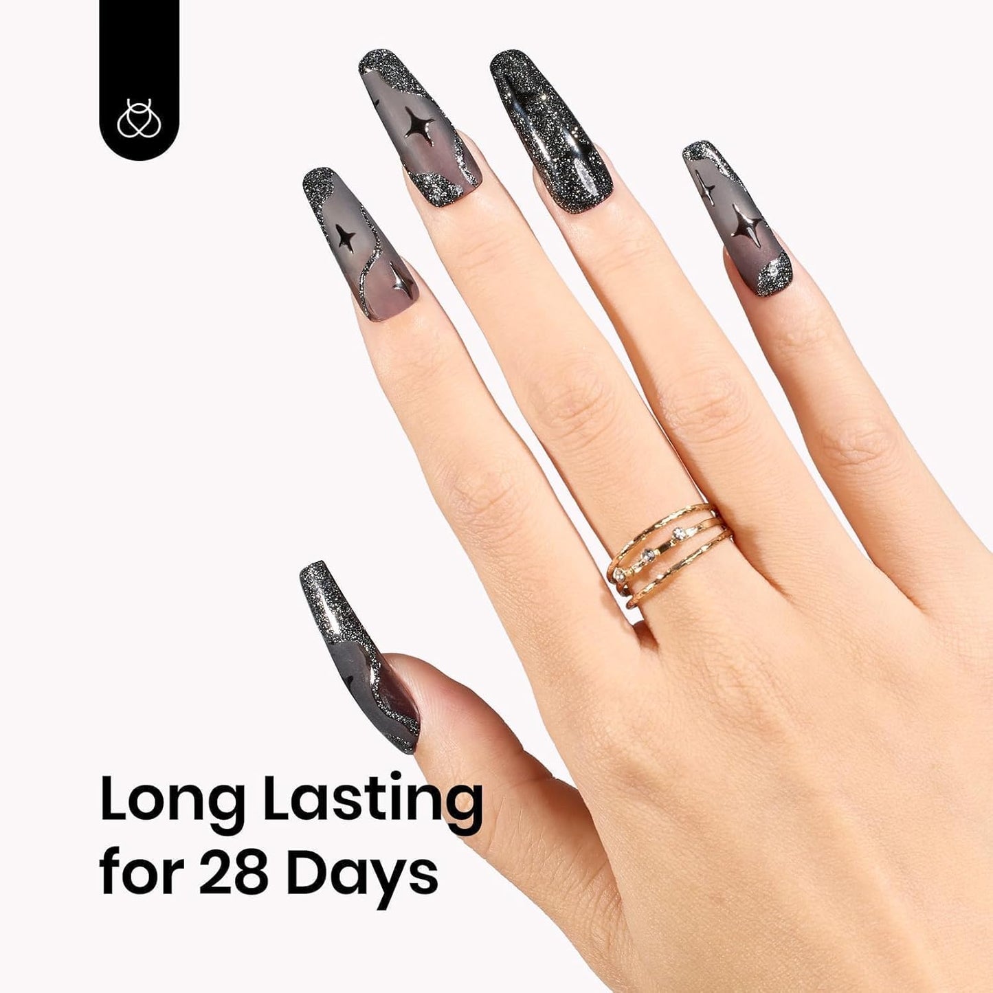 Beetles Black Jelly Gel Nail Polish - 15ML Sheer Black Gel Polish Neutral Jelly Translucent Effect Soak Off UV French Nail Art DIY Home Manicure Gift for Women-Velvo Beauty