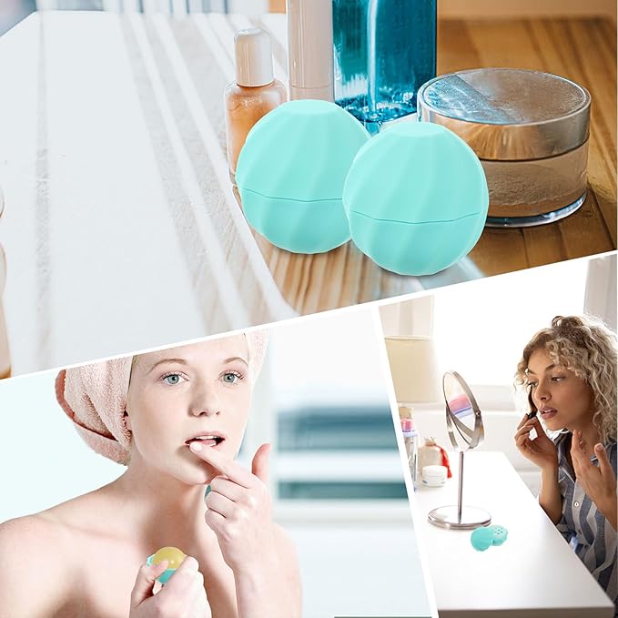 FRCOLOR Lip Balm Containers 10Pcs Empty Lip Lip Balm Bottles Filling Lipstick Box Empty Lip Balm Sphere Containers Balm Sphere Containers Lip Balm Holder-Velvo Beauty