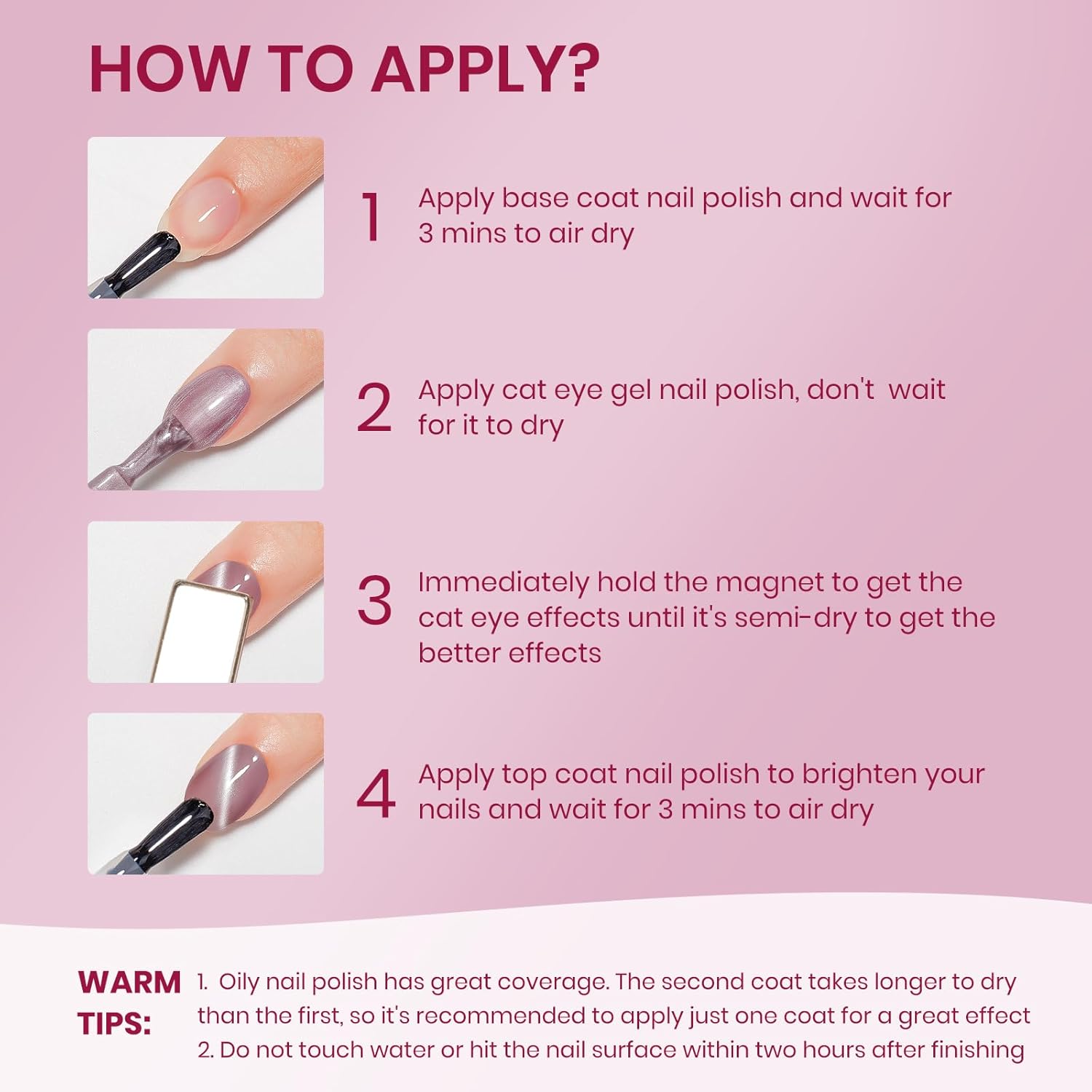 Magnetic Nail Polish Non Gel Quick Dry Glitter Cat Eye Nail Polish Cats Eye Toe Fingernail Air Drying Fast Lacquer Manicure Gift For Women Girls 16ml, 0.54fl oz-Velvo Beauty