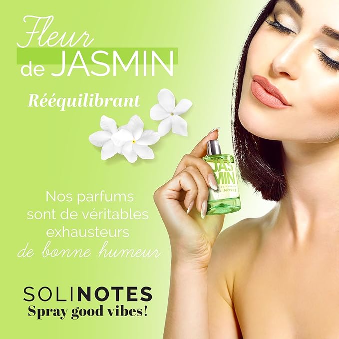 SOLINOTES Jasmine Flower Perfume for Women - Eau De Parfum | Delicate Floral and Soothing Scent - Made in France - Vegan - 1.7 fl.oz-Velvo Beauty