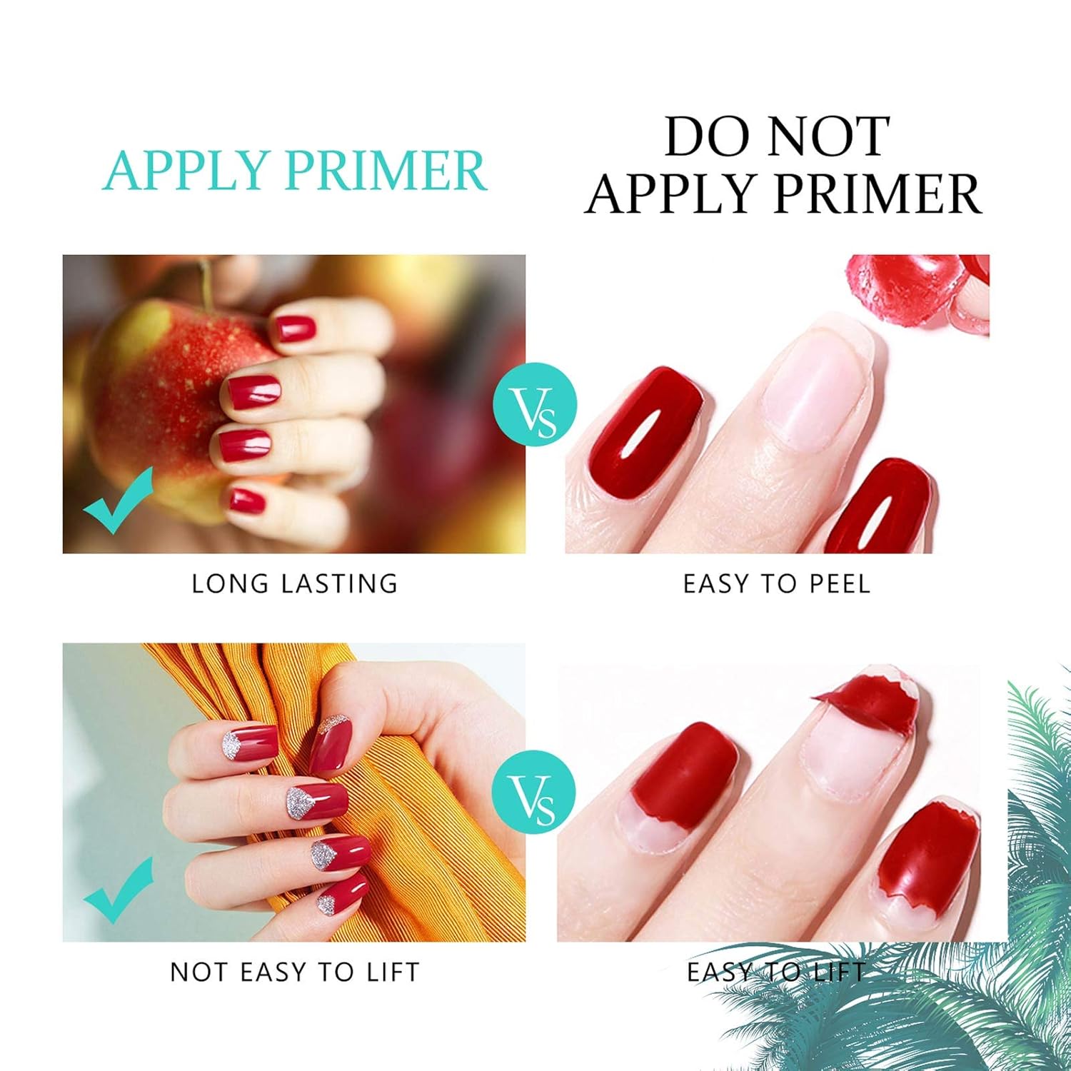 Gellen Nail Dehydrator and Nail Primer, Long-Lasting Air Dry (Acid Free) for Acrylic Powder and Gel Nail Polish, Superior Protein Bonding, 15ML / 0.5 oz Each-Velvo Beauty