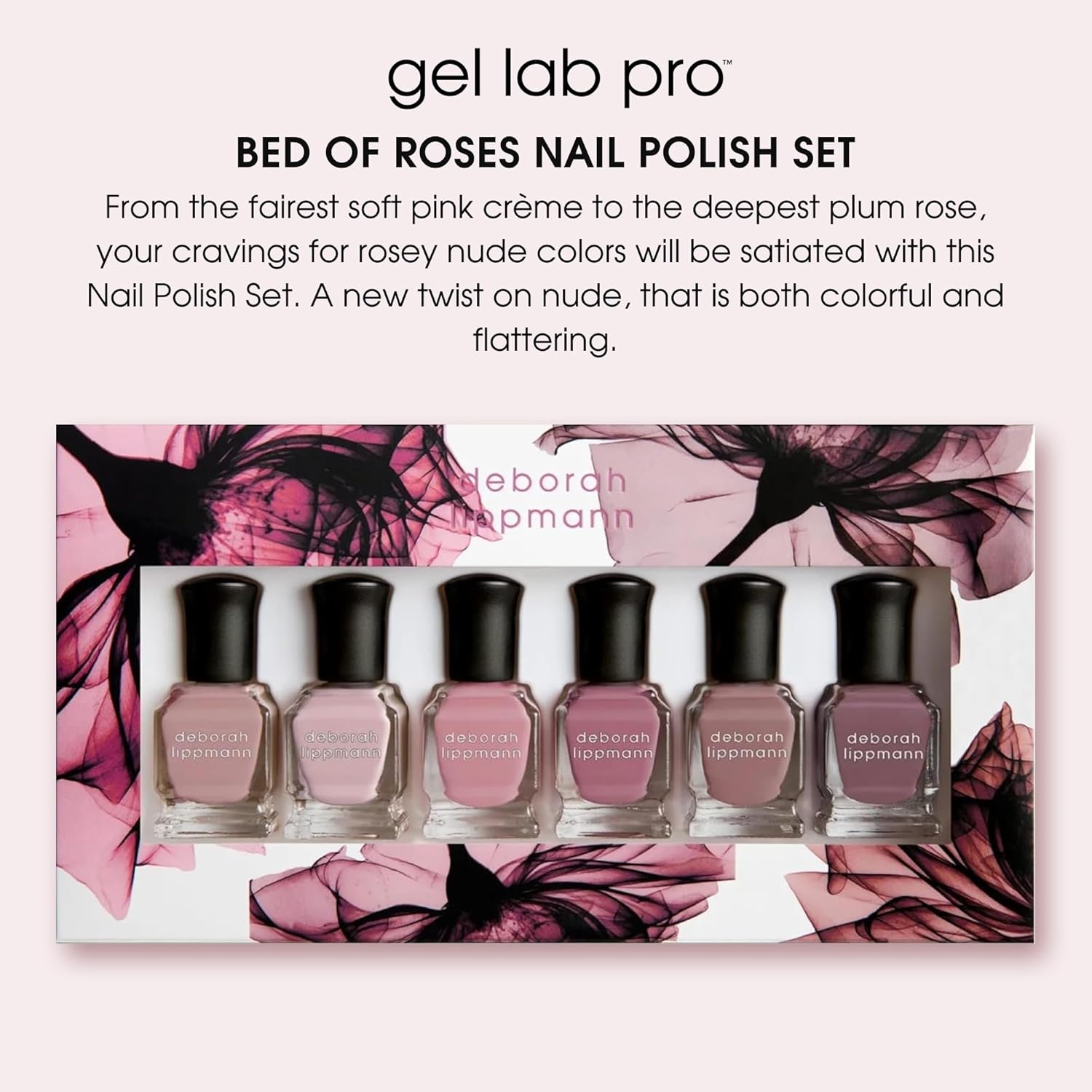 Deborah Lippmann Gel Lab Pro Nail Polish Set, Treatment Enriched Formula for Nail Health, Wear, and Shine, Vegan, No Animal Testing, 21 Free Formula-Velvo Beauty