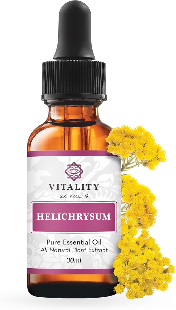 Vitality Extracts Helichrysum Essential Oil - 30ml, Helichrysum Gymnocephalum, Aromatherapy, Skin Care, Happy, Stress Relief, Aches Relief-Velvo Beauty